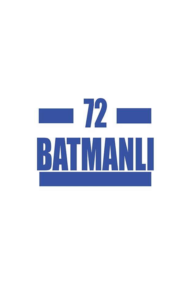 72 Batman Car Sticker 17X17 cm Blue