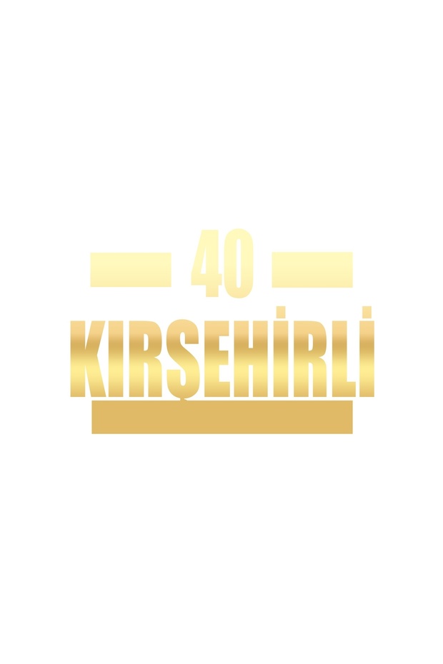 40 Kırşehirli Car Sticker 17X17 cm Gold