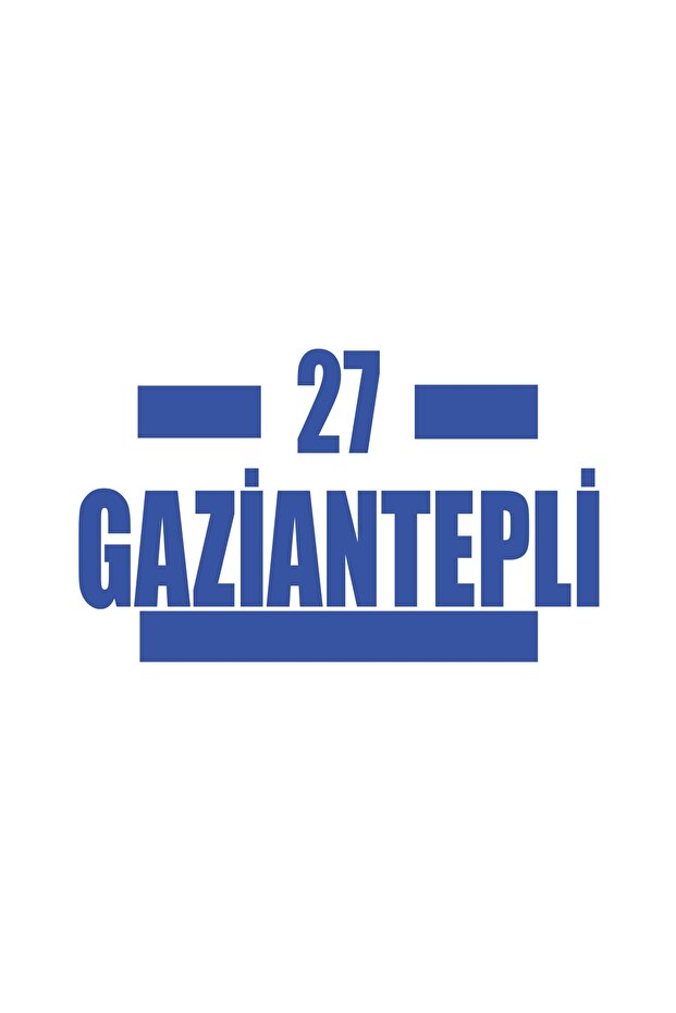 27 Gaziantepli Car Sticker 17X17 cm Blue