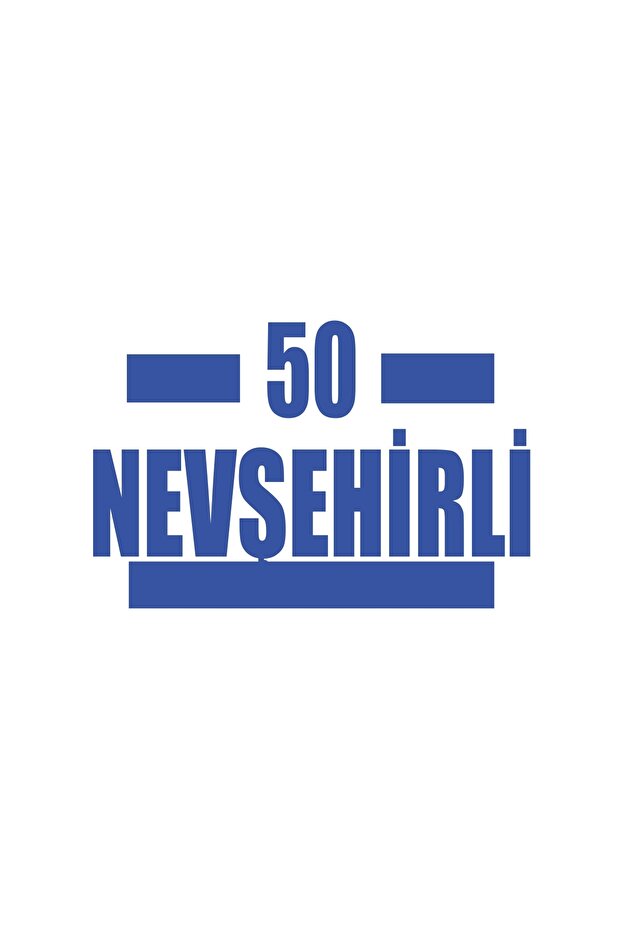 50 Nevşehirli Car Sticker 17X17 cm Blue