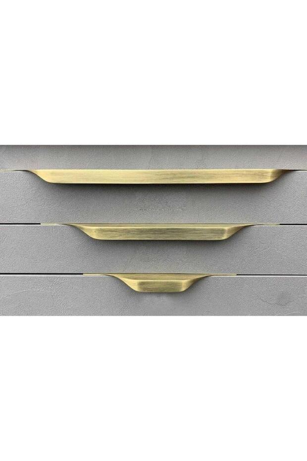 Mobilya Kulbu Antik Sarı Renk 256mm Kulp 1 Adet (SY8900 0256 ABM) - 1