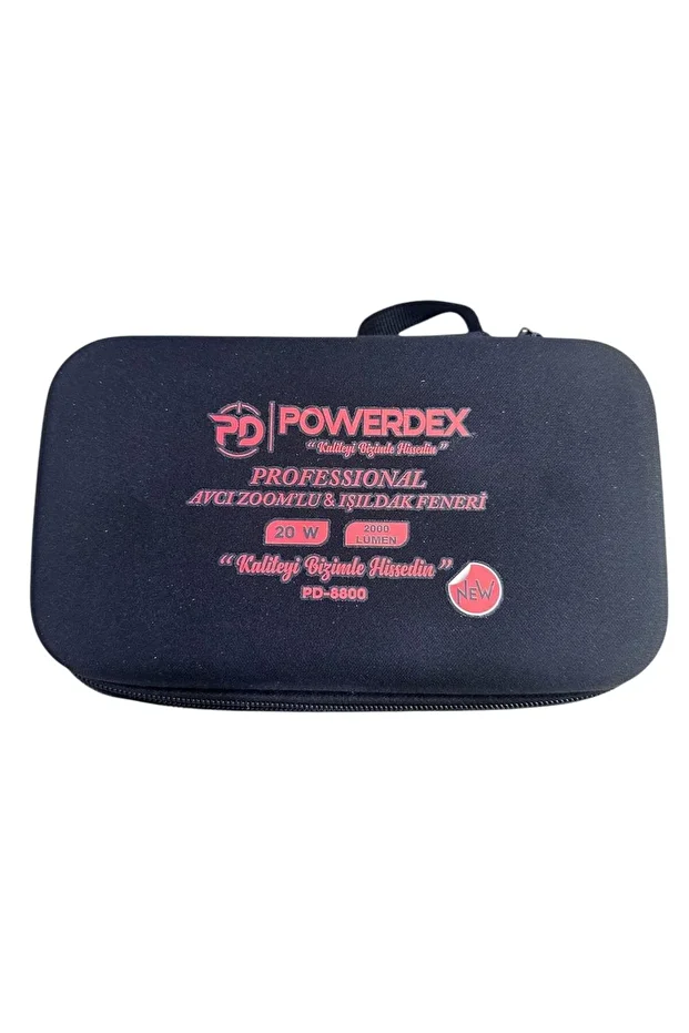 PD-8800 Zoomlu Şarjlı Profesyonel Avcı El Feneri 20W 2000 Lümen - 6