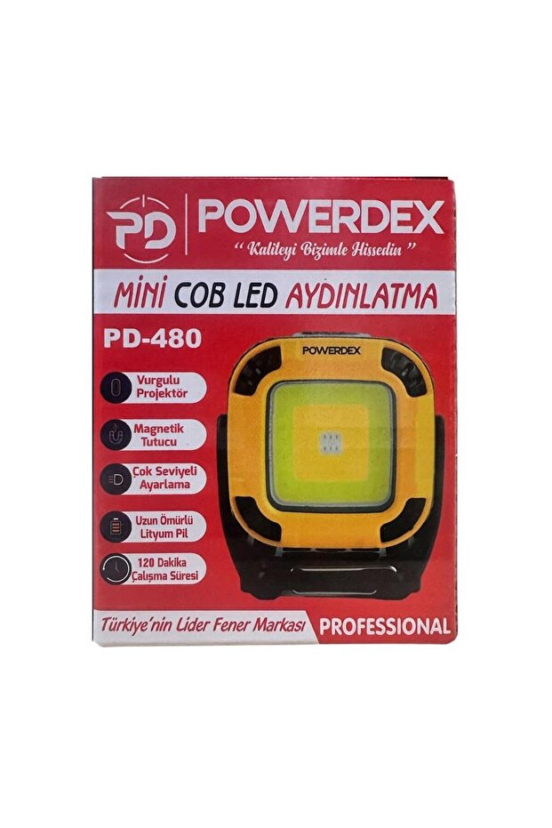 PD-480 Mıknatıslı Mini Projektör Lamba - 7