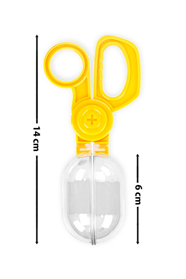 Balloon Scissors | Large Chamber Transfer Scissors | Yellow - 2