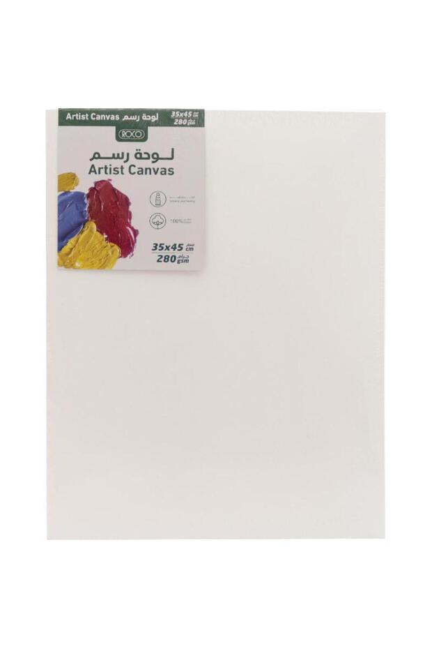 لوحة قماشية مستطيلة الشكل بلمسة نهائية خشنة 35 × 45 سم - 1