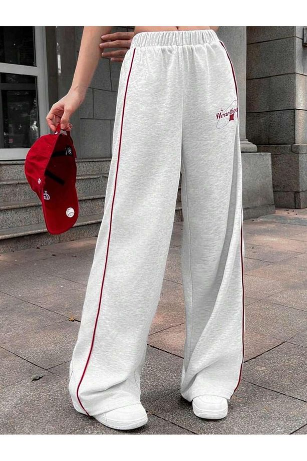 HeartBeat Oversize Bel Lastikli Baggy Eşofman Altı - 2