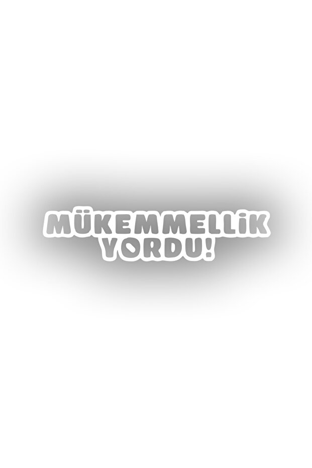 Perfection Yordu Car Sticker 17X17 cm White