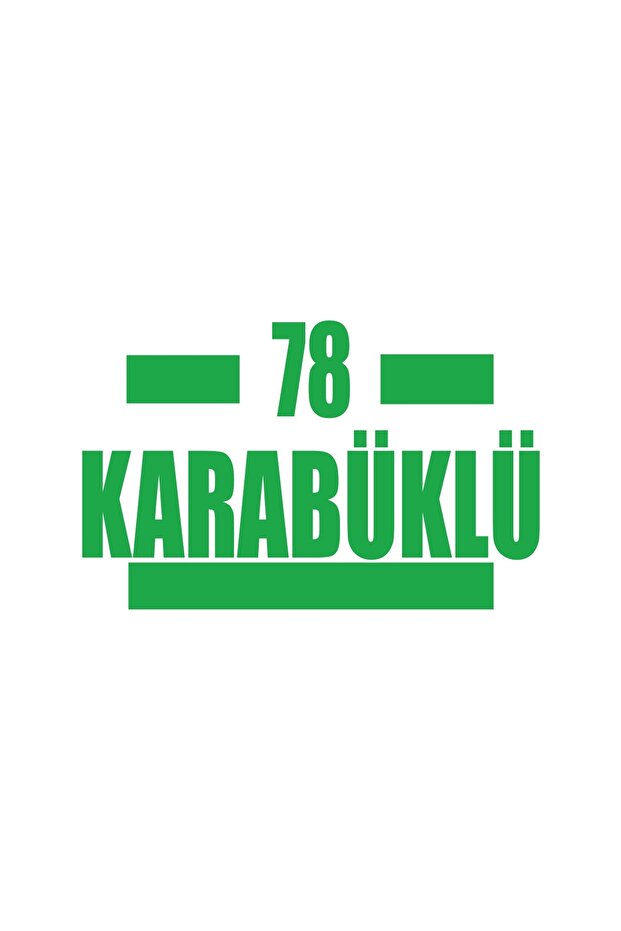 78 Car Sticker with Carabulu 17X17 cm Green