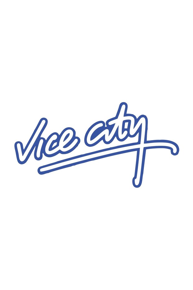 Vice City Car Sticker 17X17 cm Blue