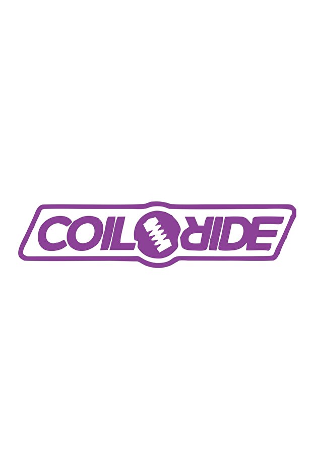 Coil Ride Car Sticker 17X17 cm Purple