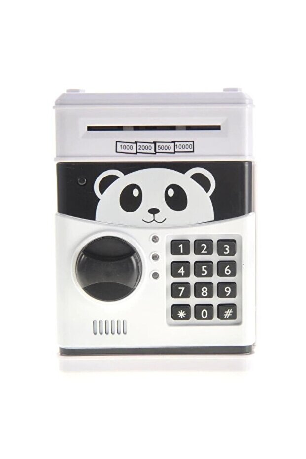 Interactive Piggy Bank HOZRO for Kids, Panda Design, with PIN Code and Safe, ATM Function for Saving - 4