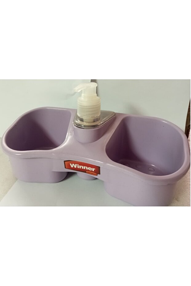 2قطعة مضخة صابون بلاستيك بحوضين - 1