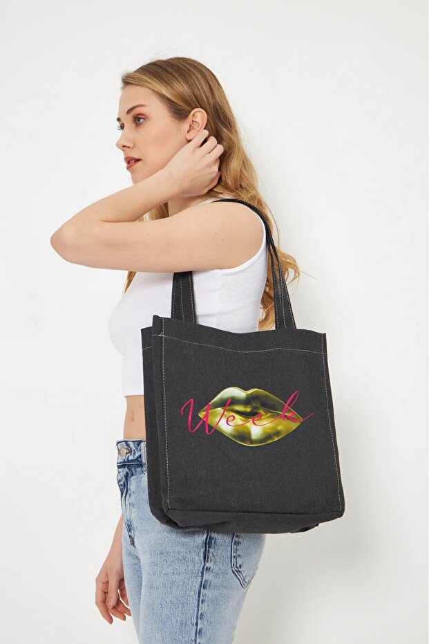 Week Printed Canvas Bag - 3