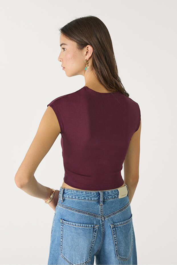 Basic crop fit t-shirt - 4