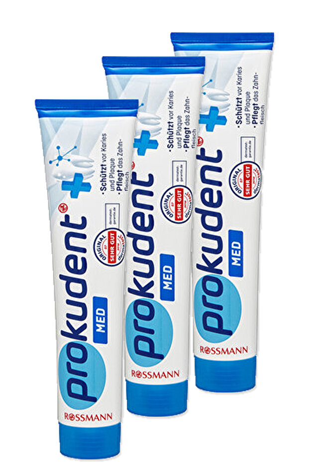 Med Effective Against Caries, Plaque and Tartar Formation 125 ml (3 Pieces)