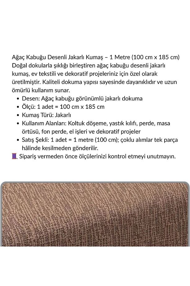 jakarlı kumaş , kirlent kılıfı koltuk kılıfı için kullanılır , kalın esnektir 100cm x 185cm - 2