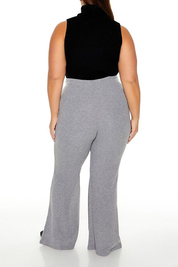 Plus Size Fitilli Flare Pantolon - 6