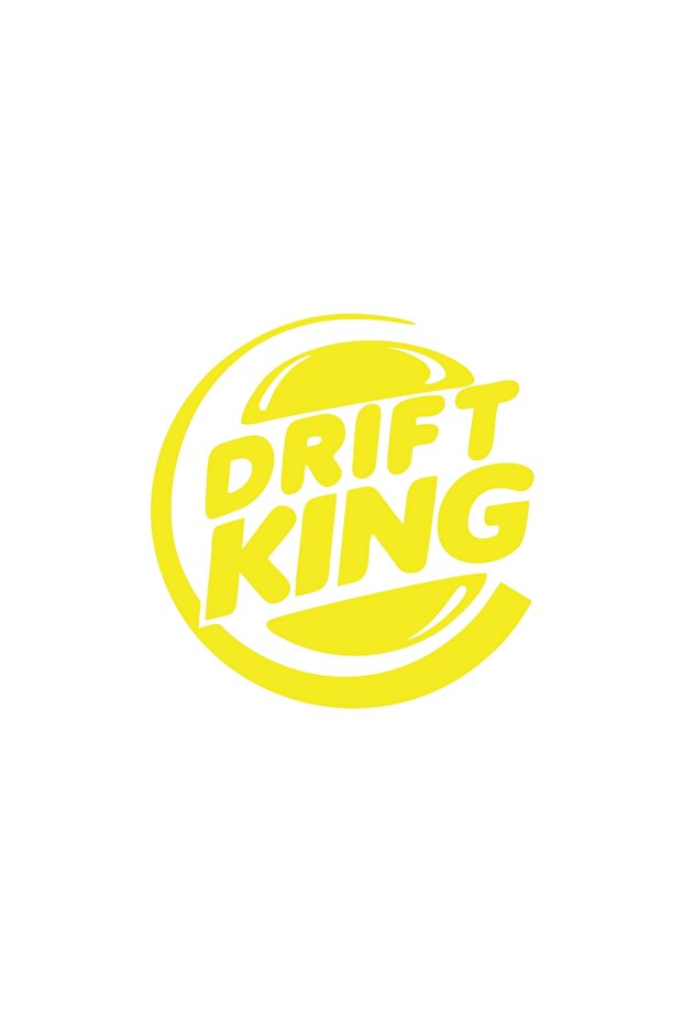 Drift King Sticker 17X17 cm Yellow