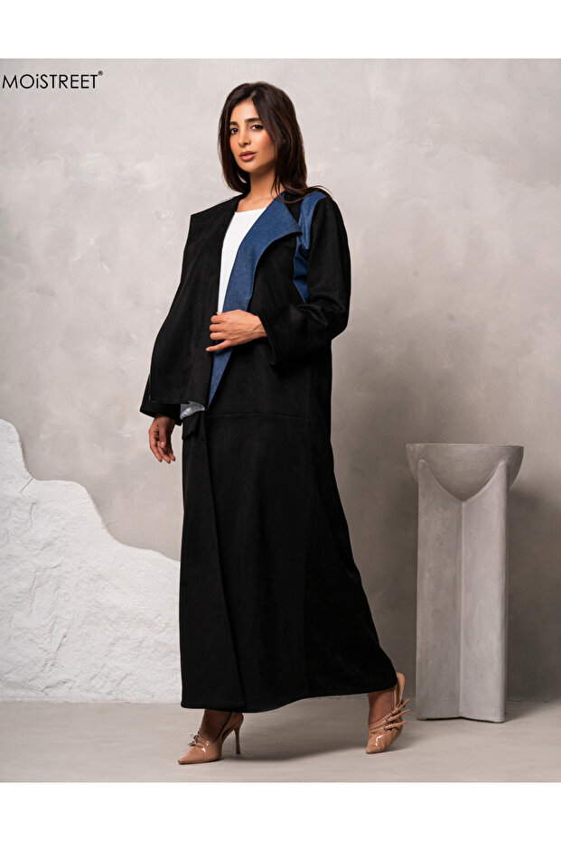 Handmade Suede Shamua Abaya
