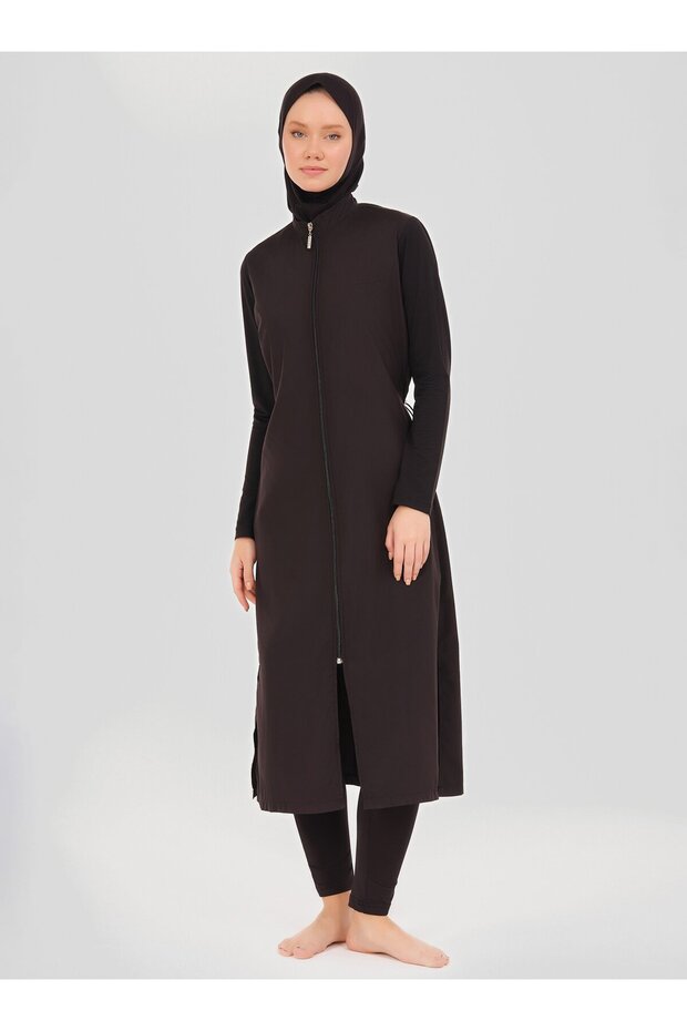 Basic Long Hijab Swimsuit - 1