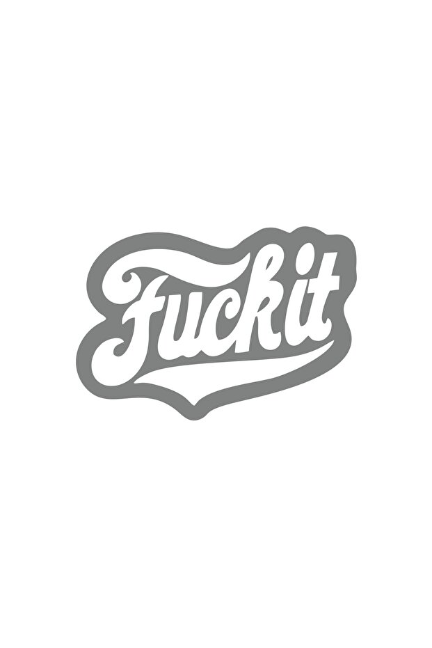 It Sticker 17X17 cm Gray