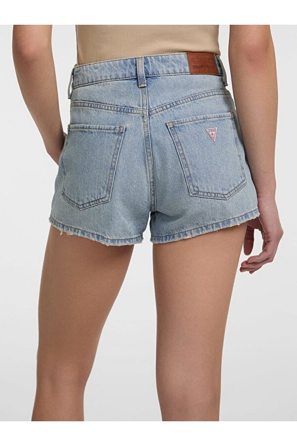 Jeans Highwaist Kadın Regular Fit Şort - 3
