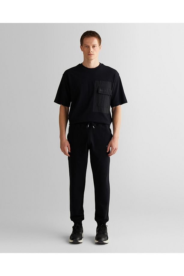 Erkek Siyah Regular Fit Eşofman Altı - 1