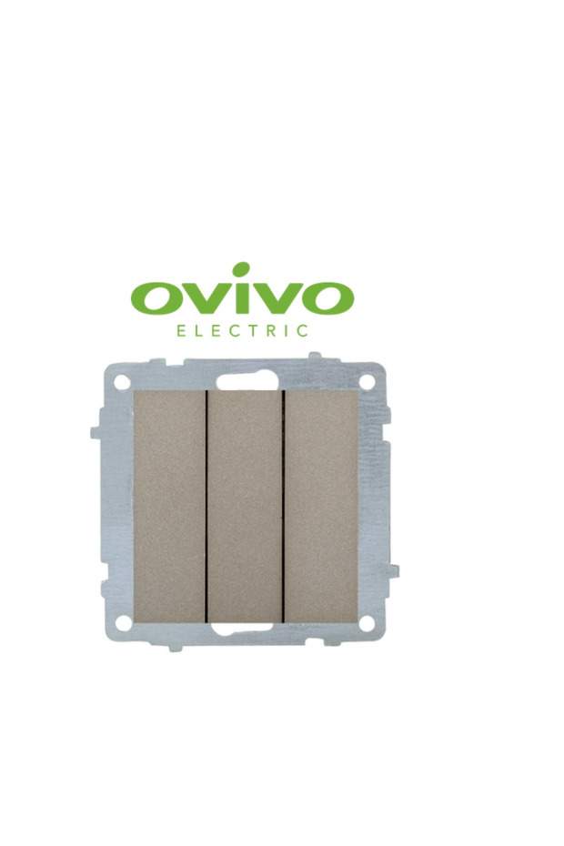 Anthrax Triple Switch Frameless Grano - إطار متوافق مع المقبس والمفتاح - 1