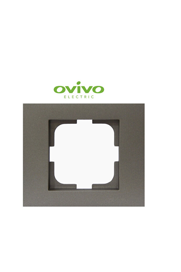 Anthracite single frame grano - compatible frame for socket and switch - 1