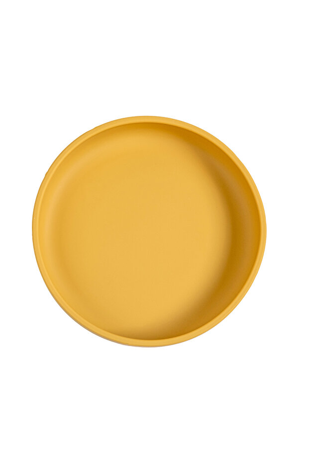 Silicone Feeding Plate with Suction - Yellow - 2