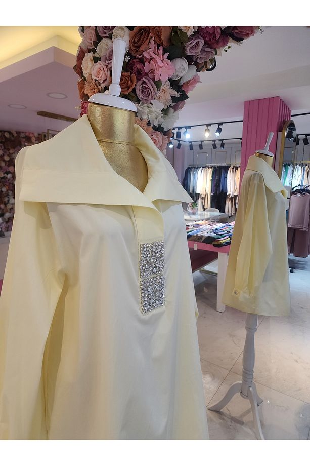 kadın sarı tunik - 4