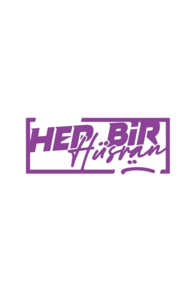 They Are All Hüsran Sticker 17X17 cm Purple