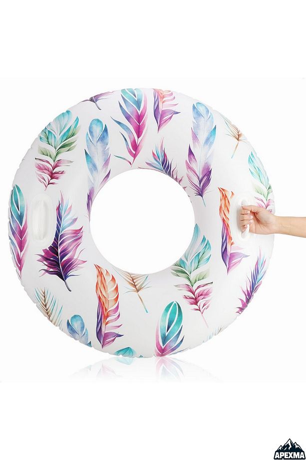 Şişme Tutmaçlı Desenli Deniz Simit 97 Cm - Çocuklar İçin Havuz Simidi - 6