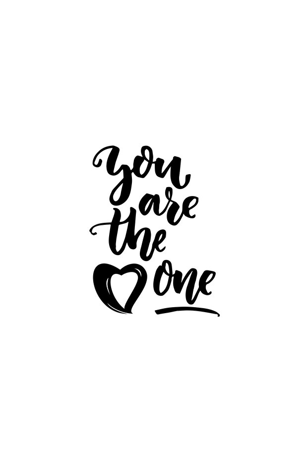 You Are the Pne Sticker 17X17 cm Black