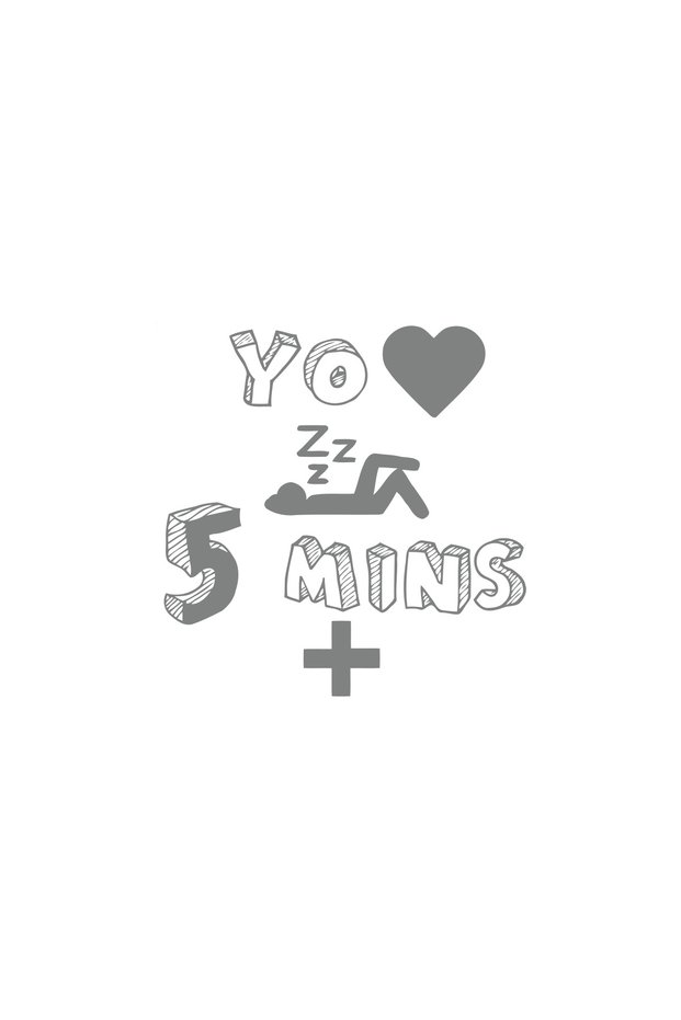 You Love 5 Mins Sticker 17X17 cm Gray