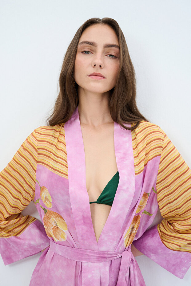 Desenli Kimono - 2