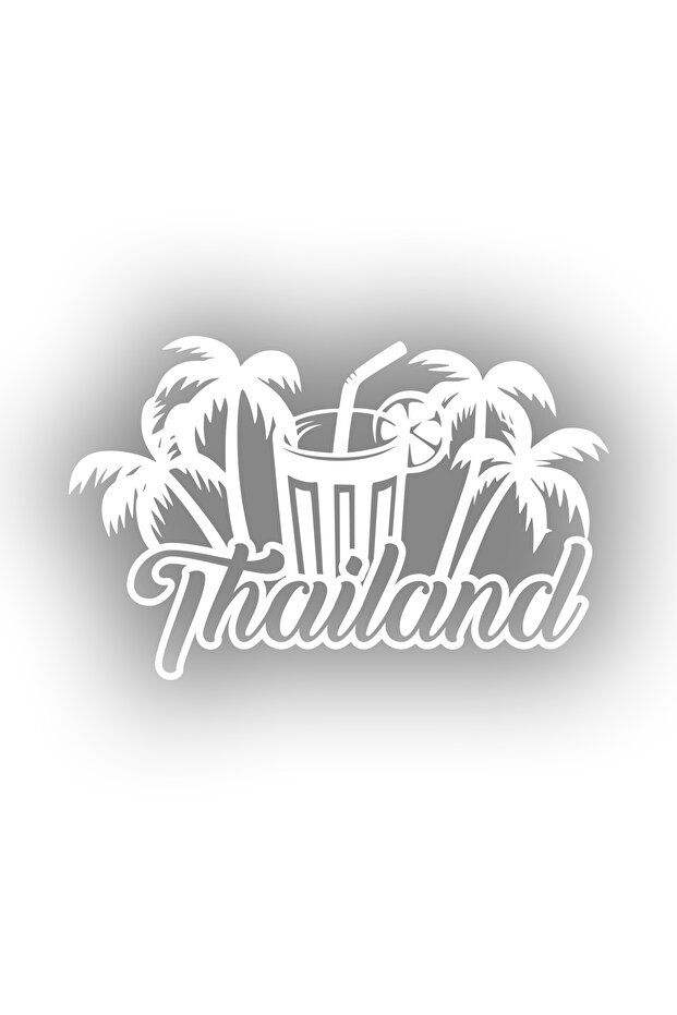 Thailand Sticker 17X17 cm White