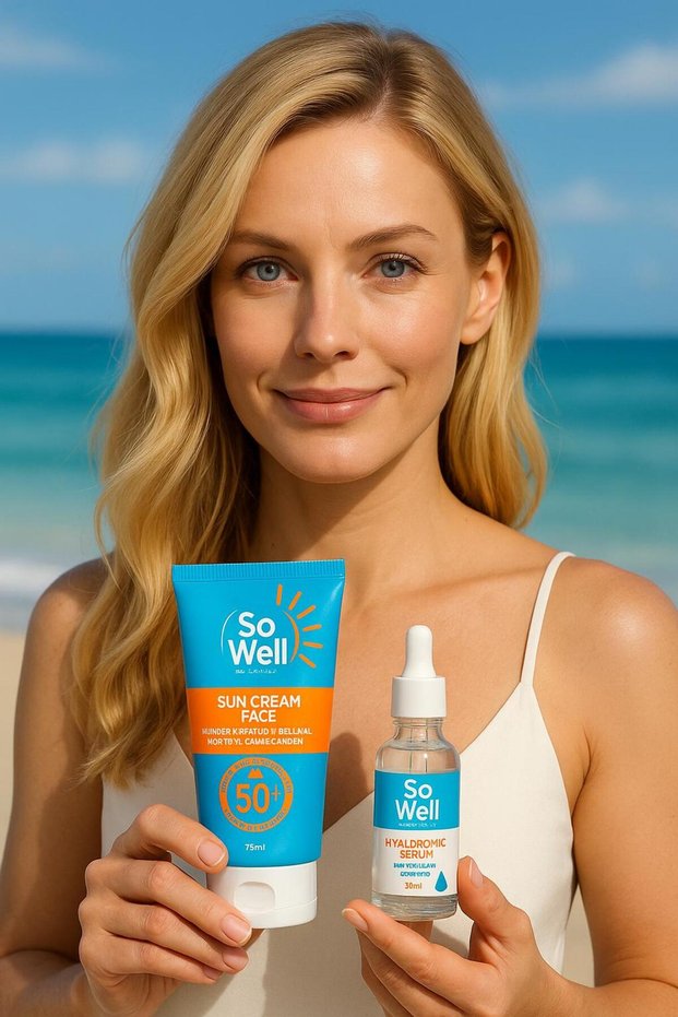 Plus Sunscreen + Hyaluronic Acid Serum with Gift