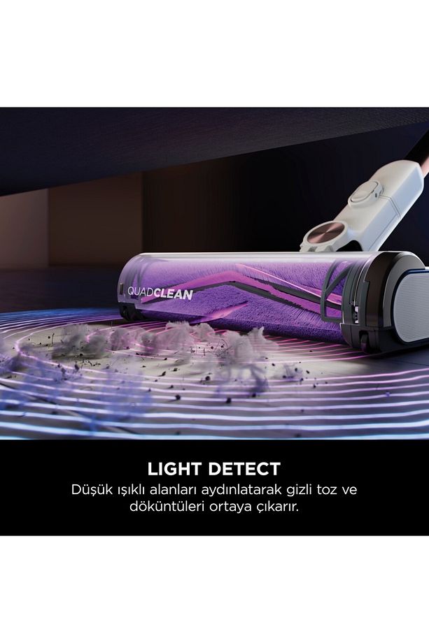 Detect Clean&empty Auto-Empty Sistemli Turbo Başlıklı Şarjlı Dikey Süpürge - 3