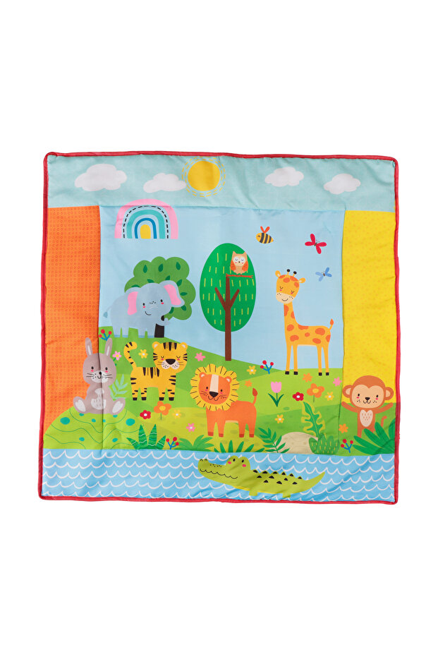 3in1 Top Havuzuna Dönüşebilen Aktivite Oyun Halısı - Safari - 4