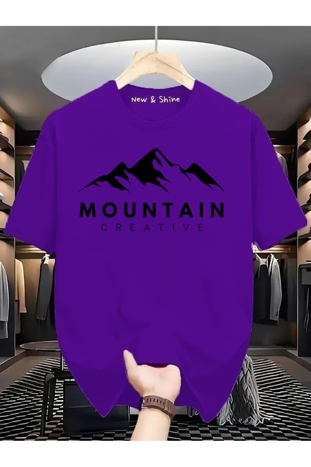 Mountain Printed Oversize T-Shirt