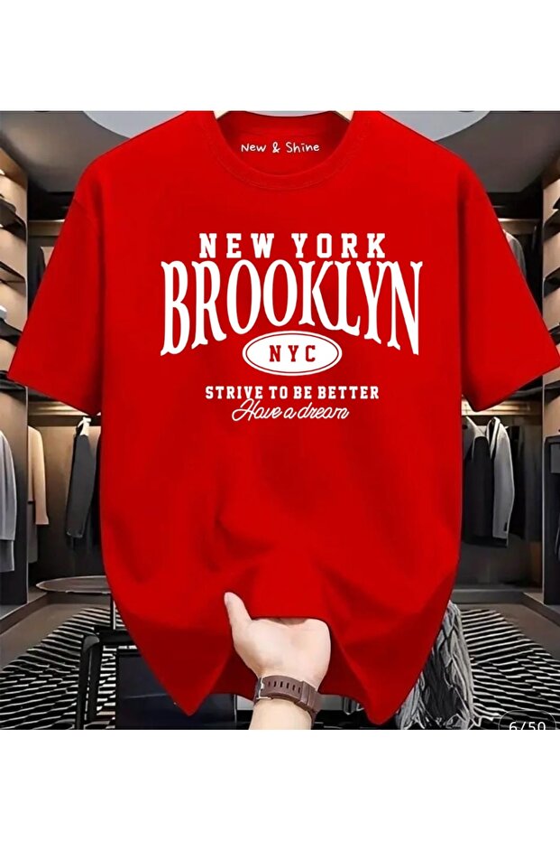 Brooklyn New York Printed Oversize T-Shirt