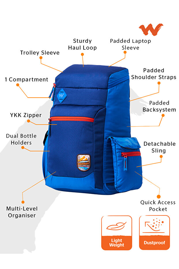 Cargo Pack 30 Wildcraft, Navy - 7