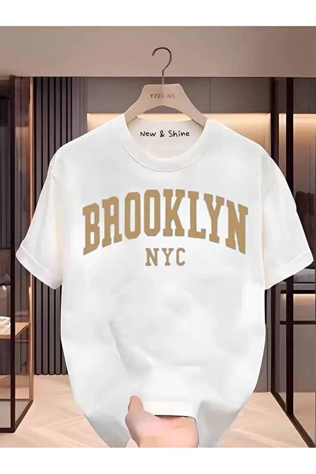 Brooklyn New York Printed Oversize T-Shirt