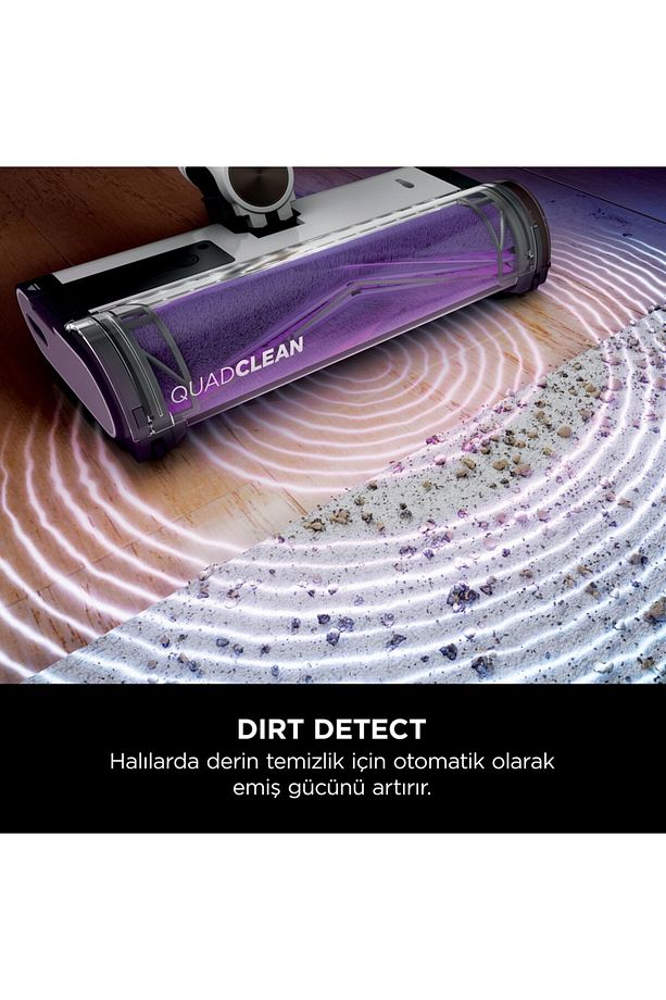 Detect Clean&empty Auto-Empty Sistemli Turbo Başlıklı Şarjlı Dikey Süpürge - 6