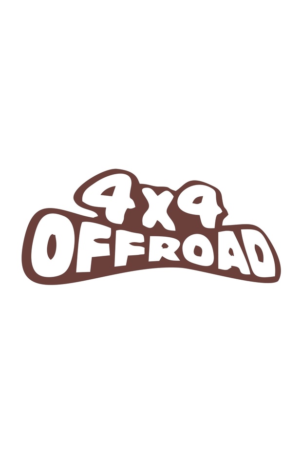 4X4 Off Road Sticker 17X17 cm Brown