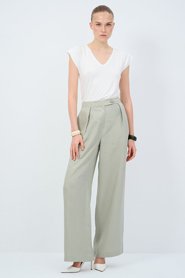 Kemerli Pantolon - 1