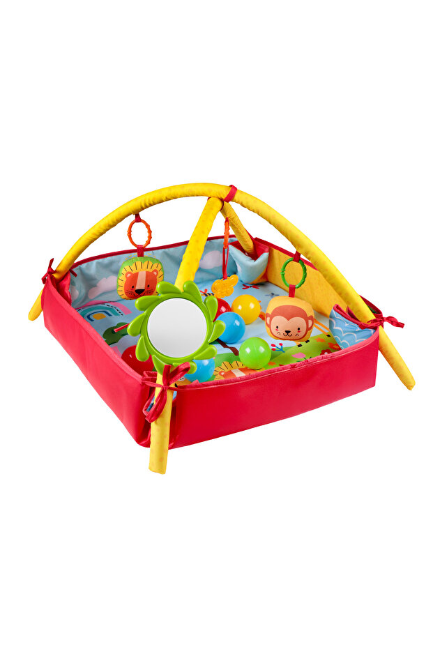 3in1 Top Havuzuna Dönüşebilen Aktivite Oyun Halısı - Safari - 1