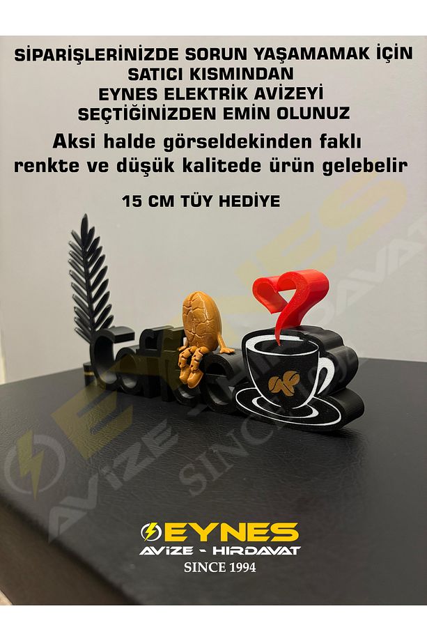 Kahve Köşesi Dekoru Coffe Yazısı kahve çekirdeği Dekoru Tüy Hediyeli - 5
