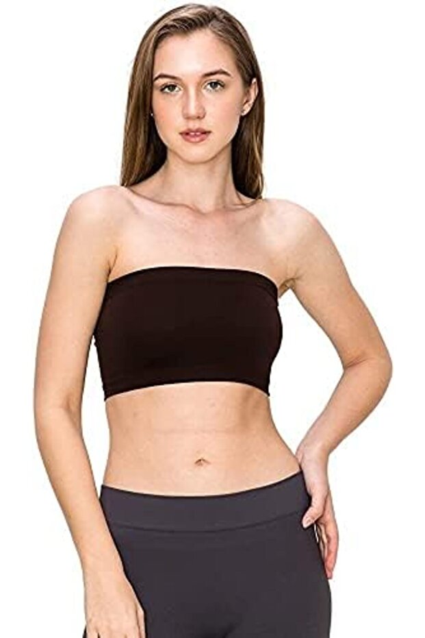 Women's Strapless Non Padded Tube Bra, Free Size